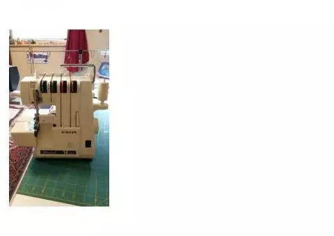 Serger sewing machine and carry case